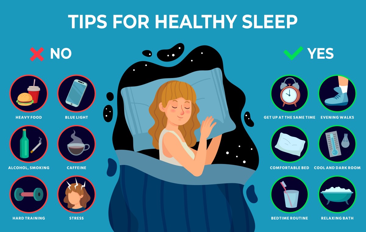Tips for healthy sleep. Things to do and not to do